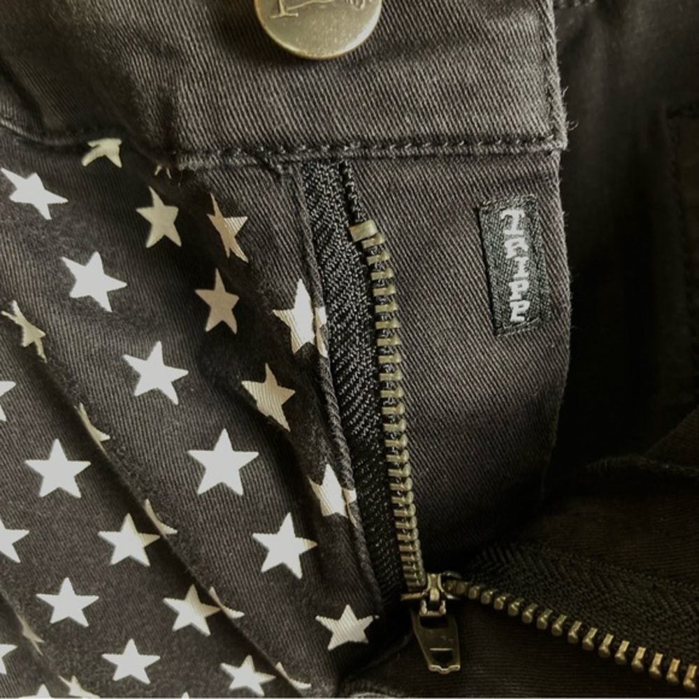 Tripp Nyc Jeans Women's 29 Black Stars Stripes Ba… - image 6